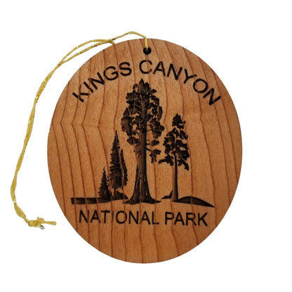 Kings Canyon National Park Wood Ornament Giant Trees Souvenir - 15328KING