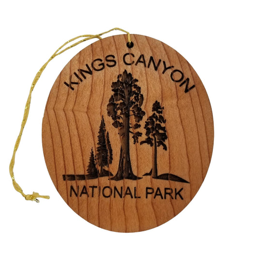 Kings Canyon National Park Wood Ornament Giant Trees Souvenir - 15328KING