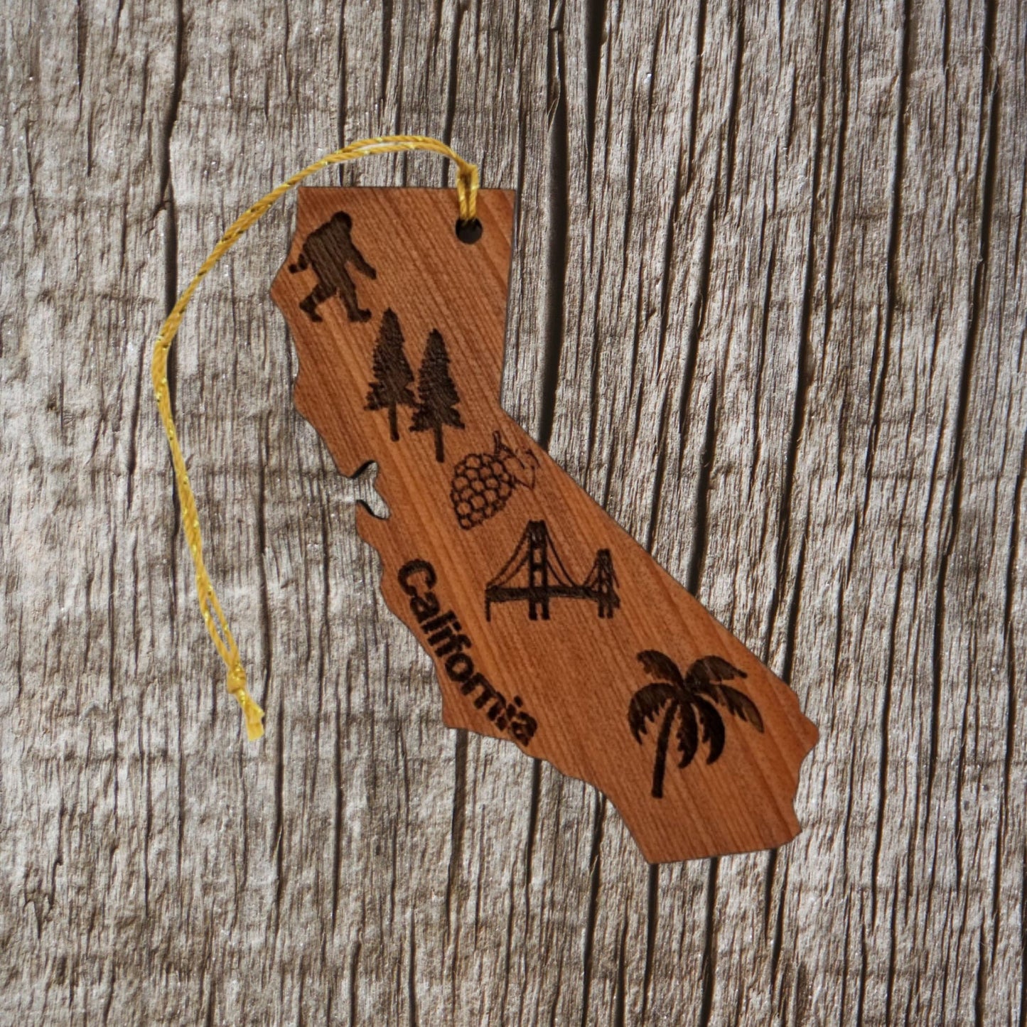 California State Shape Christmas Ornament Collage - 15008