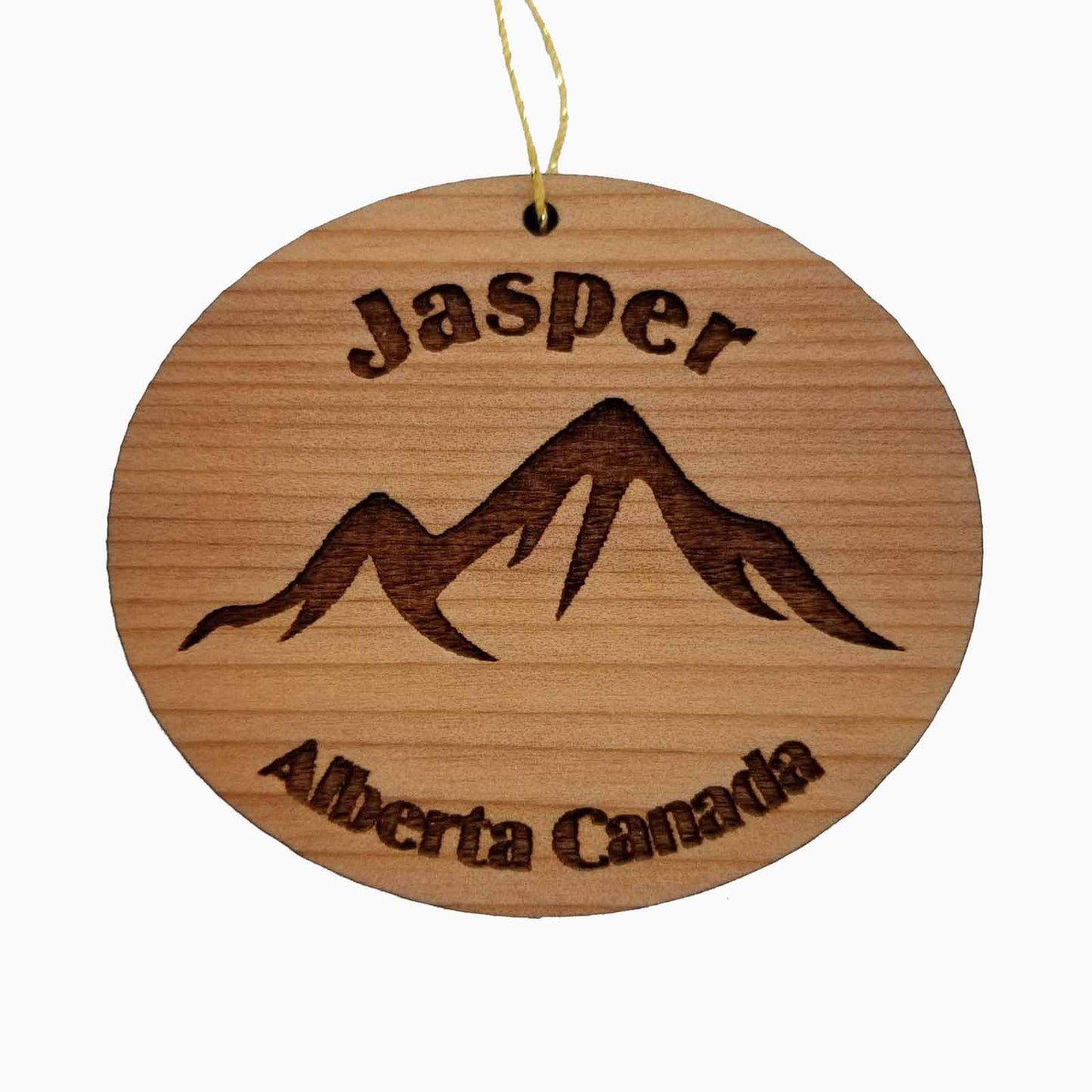 Jasper Alberta Canada Mountains Ornament Wood Souvenir - 15123