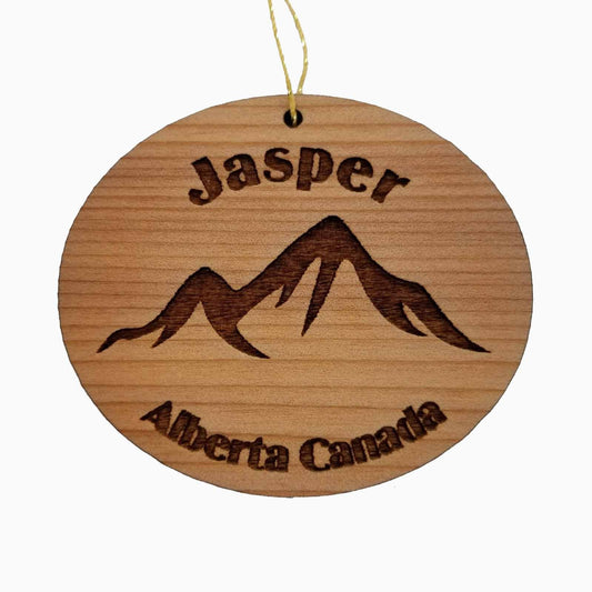 Jasper Alberta Canada Mountains Ornament Wood Souvenir - 15123