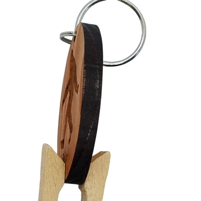 Bigfoot I Believe Wood Keychain Sasquatch - Bigfoot Believer Gift - 4081