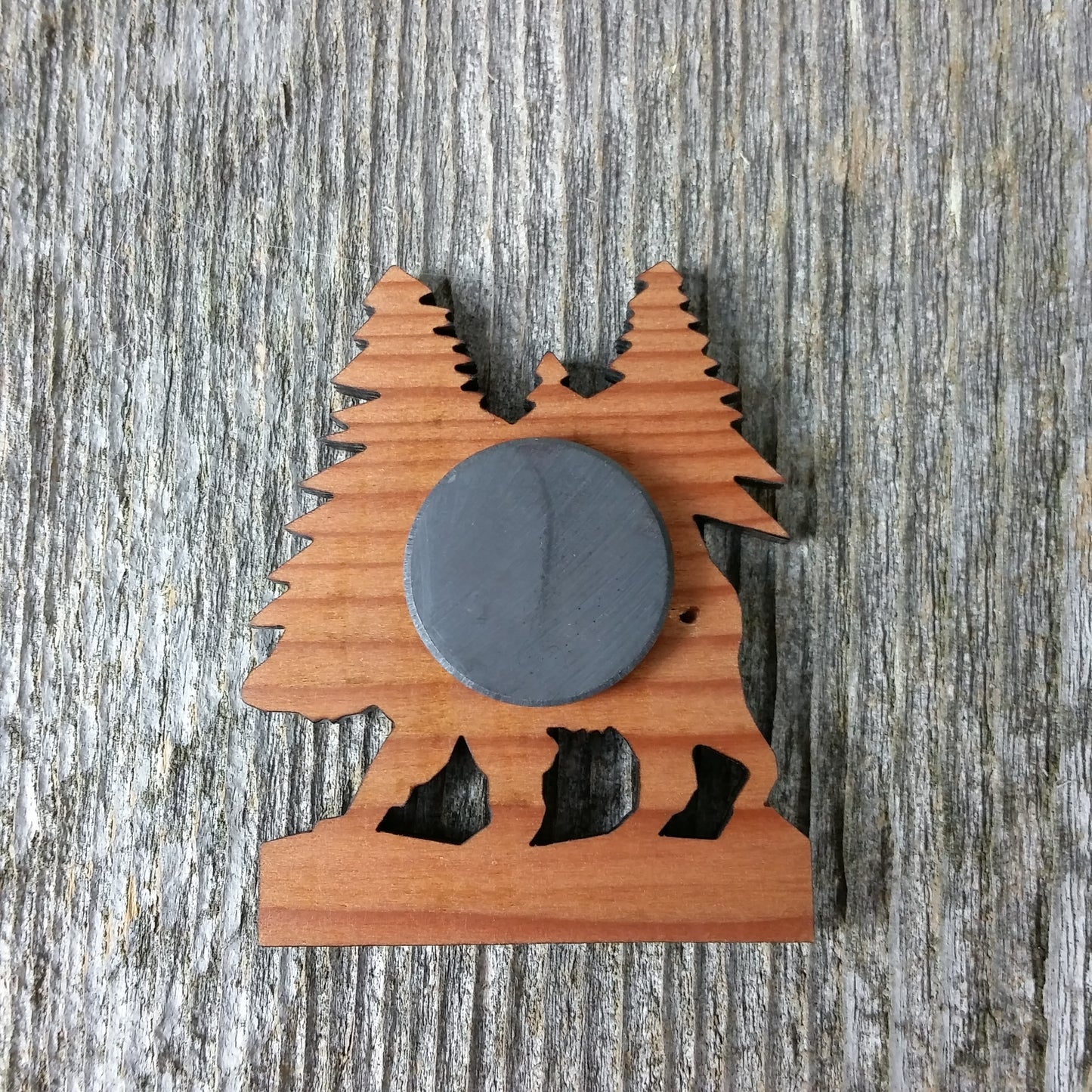 California Redwoods Bear Tree Wood Refrigerator Magnet Souvenir Made in USA - 4002