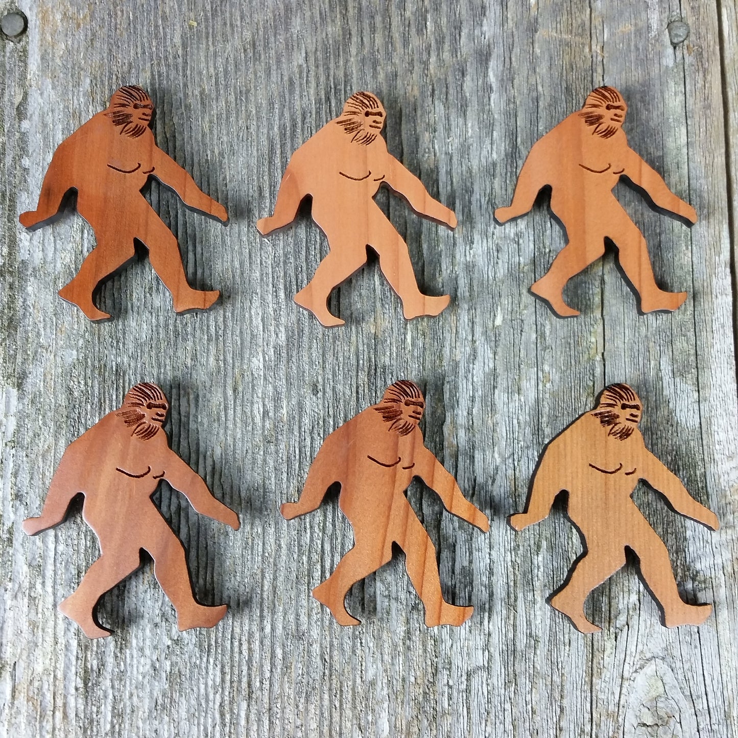Bigfoot Magnet Sasquatch Souvenir Made in USA Handmade Wood - 4000