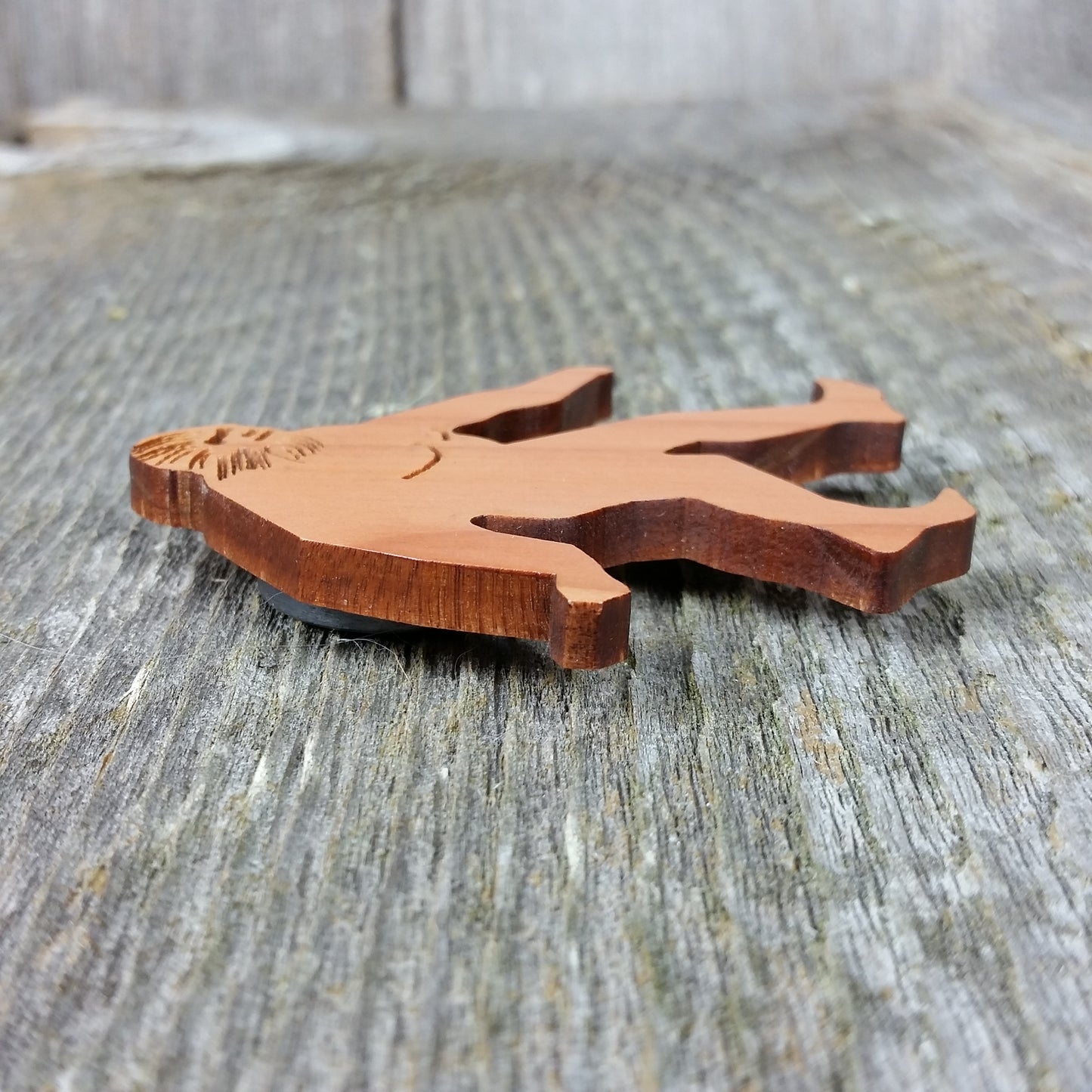 Bigfoot Magnet Sasquatch Souvenir Made in USA Handmade Wood - 4000