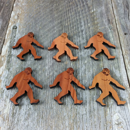 Bigfoot Magnet Sasquatch Souvenir Made in USA Handmade Wood - 4000