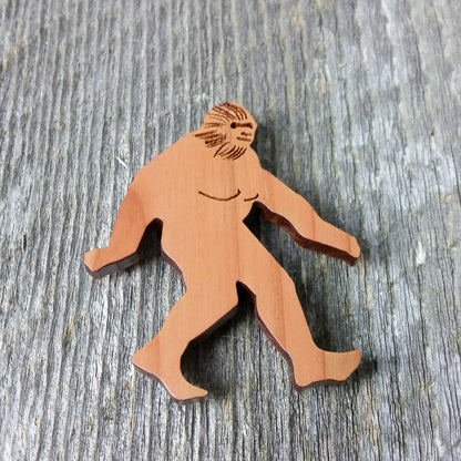 Bigfoot Magnet Sasquatch Souvenir Made in USA Handmade Wood - 4000