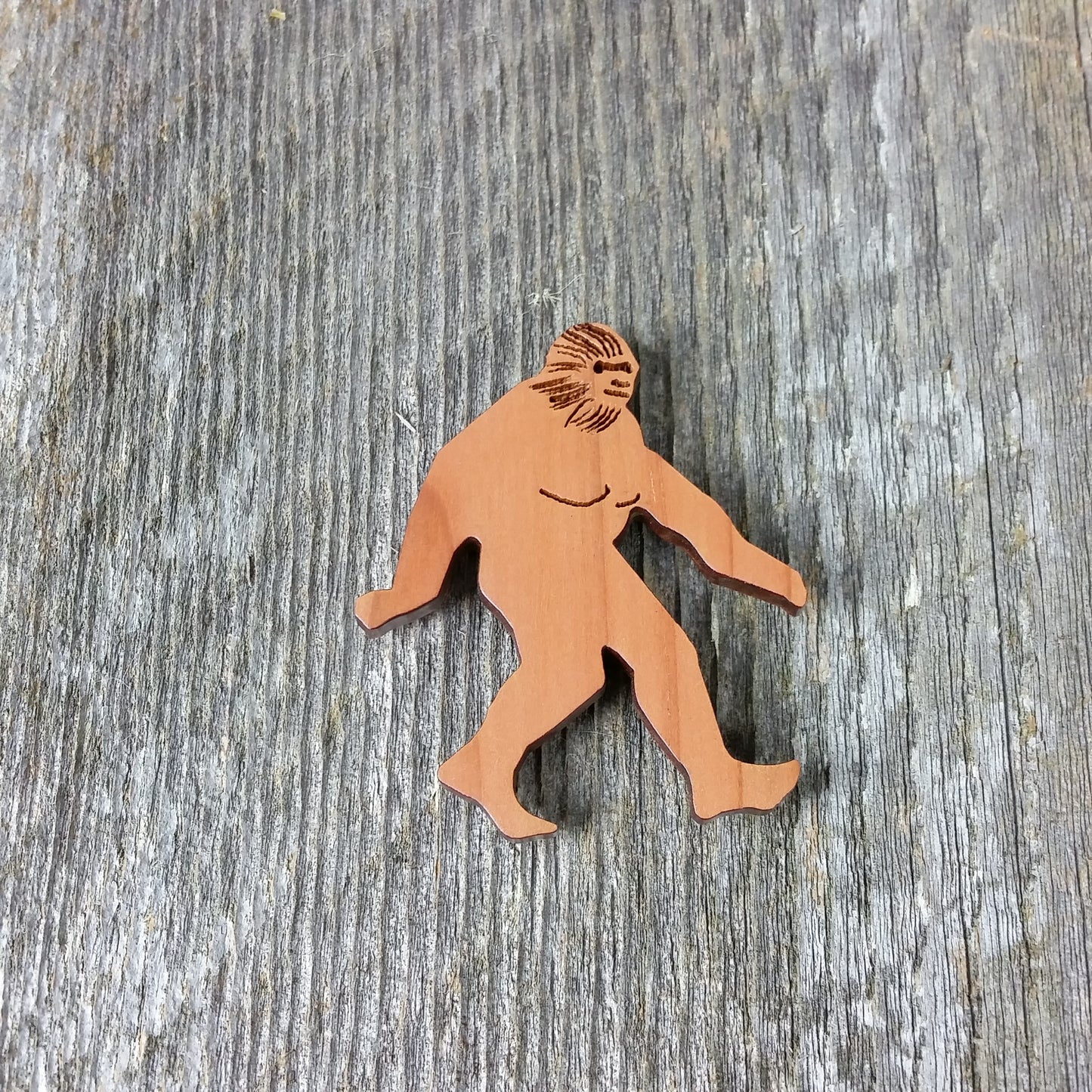 Bigfoot Magnet Sasquatch Souvenir Made in USA Handmade Wood - 4000