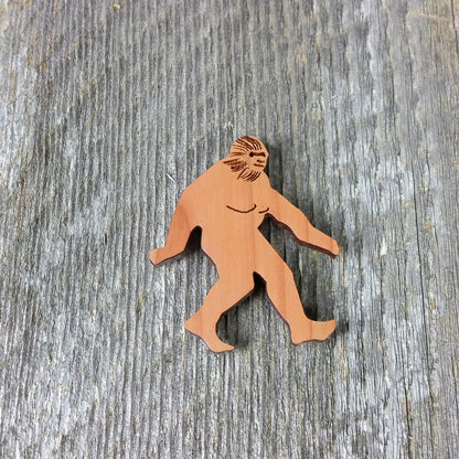 Bigfoot Magnet Sasquatch Souvenir Made in USA Handmade Wood - 4000