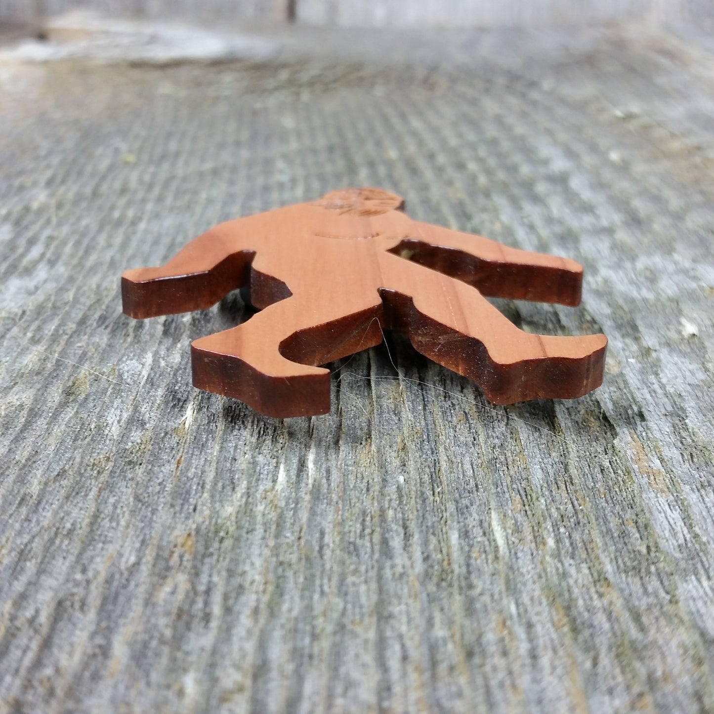 Bigfoot Magnet Sasquatch Souvenir Made in USA Handmade Wood - 4000