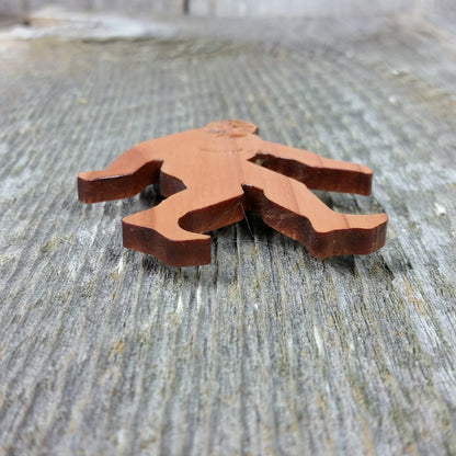 Bigfoot Magnet Sasquatch Souvenir Made in USA Handmade Wood - 4000