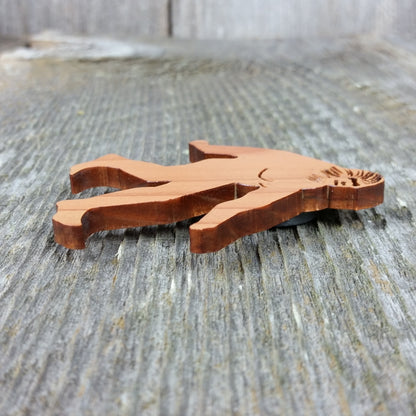 Bigfoot Magnet Sasquatch Souvenir Made in USA Handmade Wood - 4000