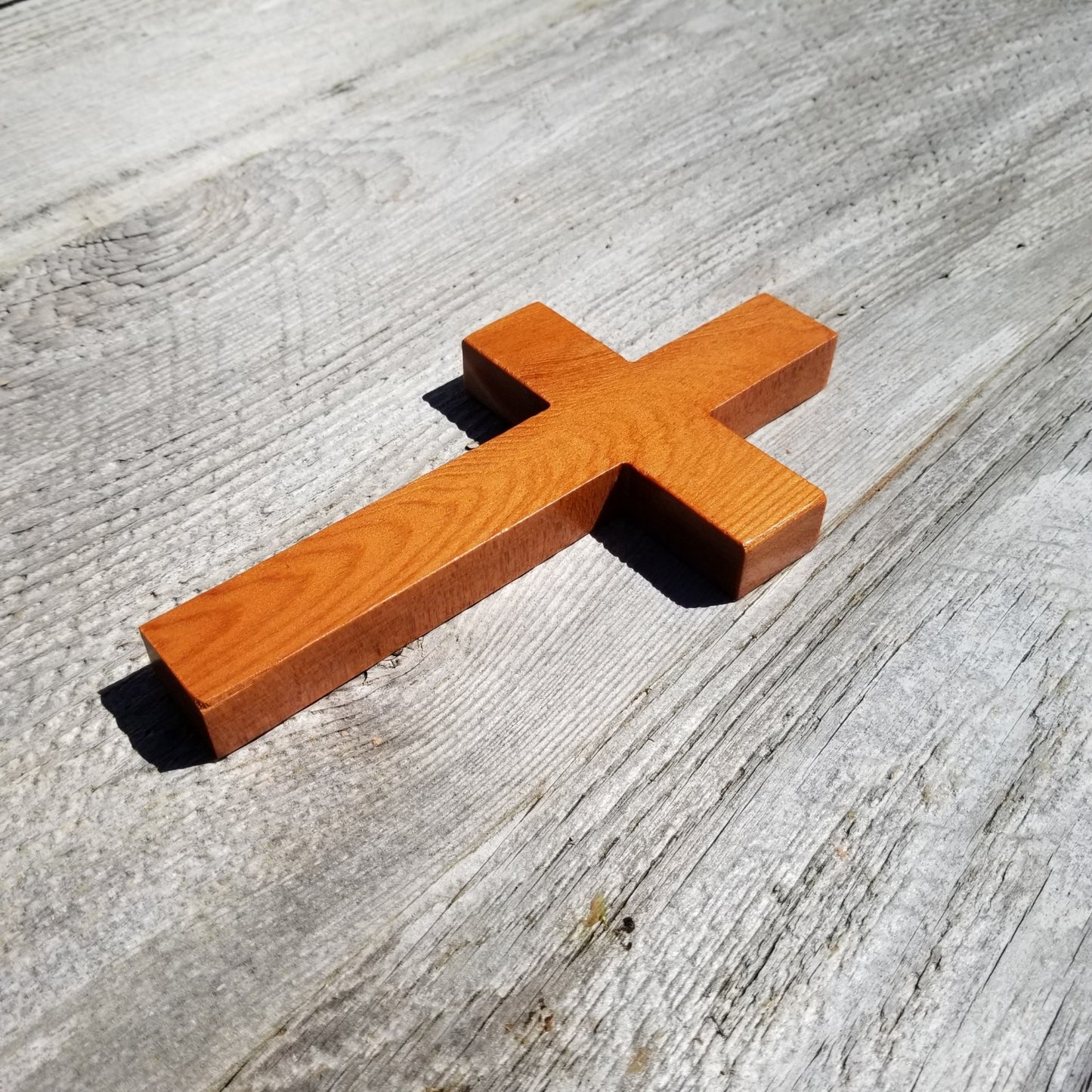 Wood Wall Cross - Wooden Cross - Redwood Cross - Cross 7 Inch - 3149 ASST