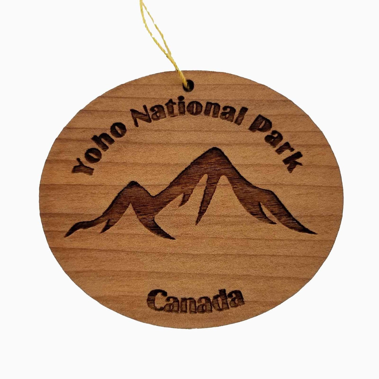 Yoho National Park Ornament Handmade Wood Ornament Canada Souvenir Mountains British Columbia