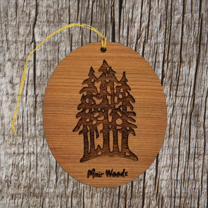 Muir Woods Ornament - National Park Souvenir - Christmas Ornament - Handmade -  15018MW