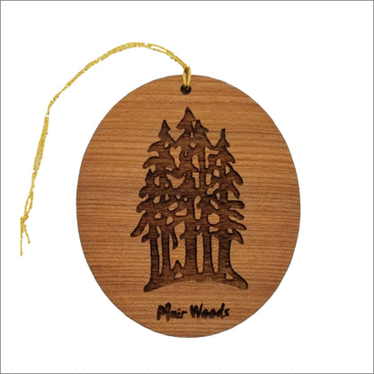 Muir Woods Ornament - National Park Souvenir - Christmas Ornament - Handmade -  15018MW