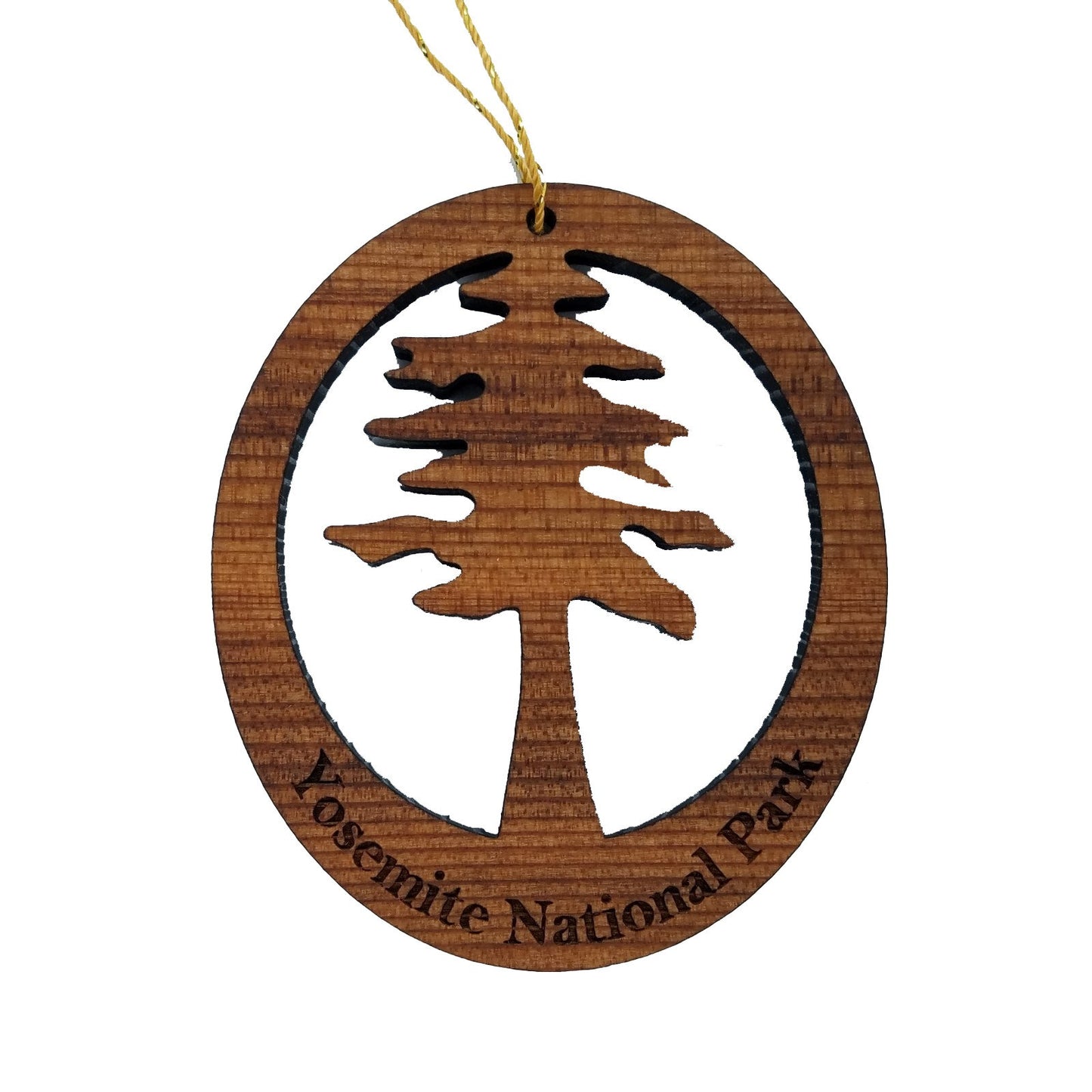 Yosemite Cutout Tree Ornament Wood - Yosemite National Park - 15157