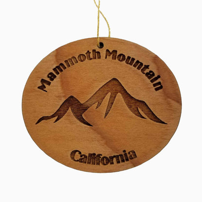 Mammoth Mountain Ornament Wood Souvenir - 15125
