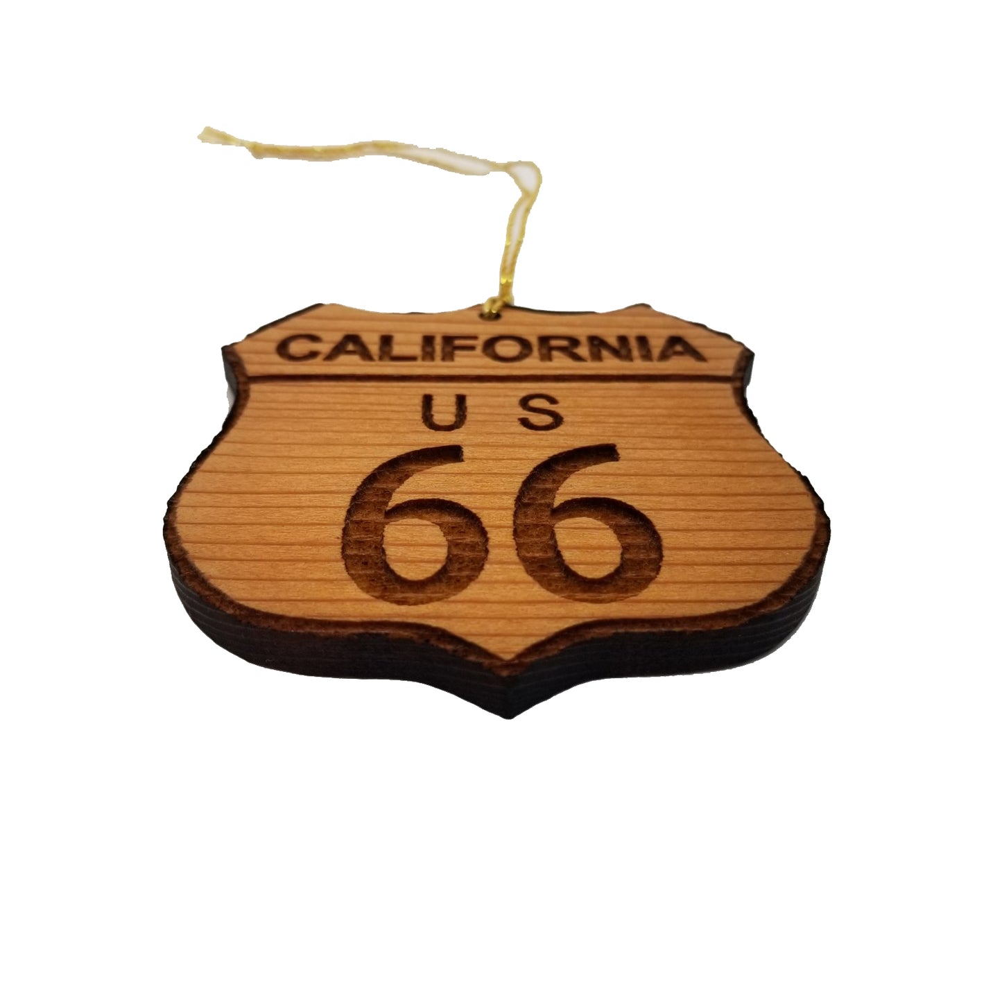 California Route 66 Ornament - Made in USA Souvenir - 15024