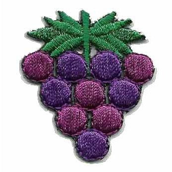 Grapes Bunch Craft Patch 1.357 Inch - 10232