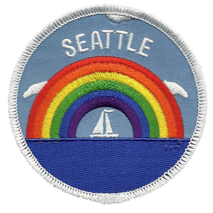 Seattle Patch - Rainbow and Sailboat Souvenir - 10184