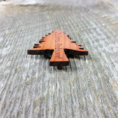 Tree Magnet Handcrafted Wood Souvenir California Redwood Handmade Made in USA - 4001