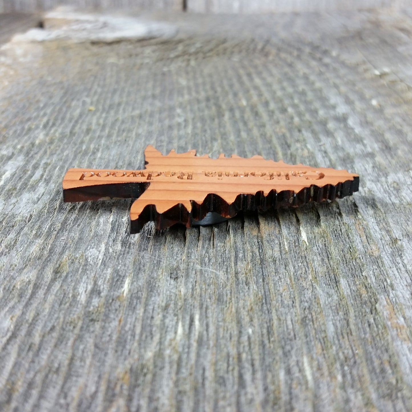 Tree Magnet Handcrafted Wood Souvenir California Redwood Handmade Made in USA - 4001