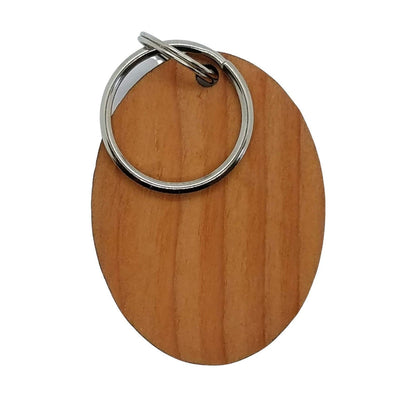 Yosemite National Park Redwood Trees Grove Wood Keychain California Souvenir Travel Gift - Wood Gift Key Chain Key Tag Key Ring - KC-8011