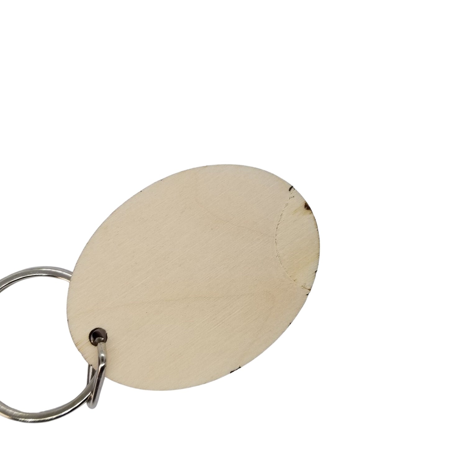 Trash Wood Keychain Key Ring Keychain Gift - Trash Text Key Marker KC8157