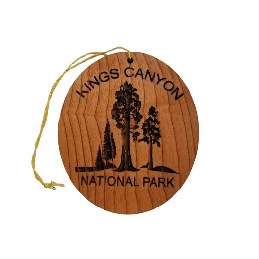Kings Canyon National Park Wood Ornament Giant Trees Souvenir - 15328KING