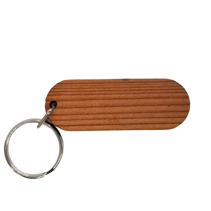 Smoky Mountains Wood Keychain Black Bear and Bear Cub Souvenir - Key Chain - Key Tag - Key Ring - Key Fob - KC8004