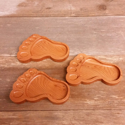 Bigfoot Home Decor Wood Mens Valet Handmade California Redwood Sasquatch Big Foot Dish or Tray Coin Dish Gag Gift