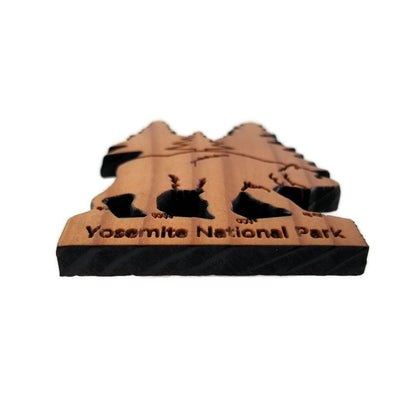 Yosemite National Park Bear and Trees Wood Refrigerator Magnet Made in USA Souvenir - 4002YNP