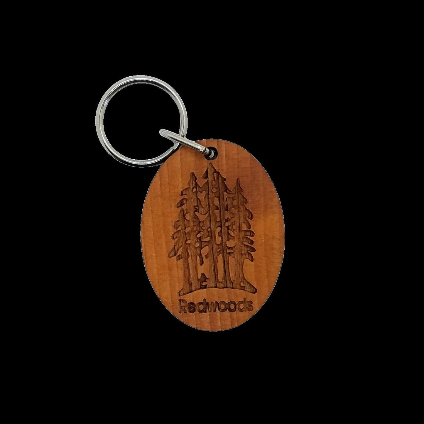 Redwood Trees Grove Wood Keychain California Redwood Souvenir Travel Gift - 4080