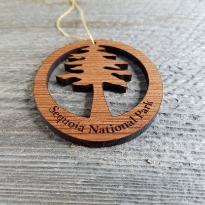 Sequoia National Park Cutout Big Tree Ornament Handmade in USA Souvenir Travel Gift - 1066SEQ