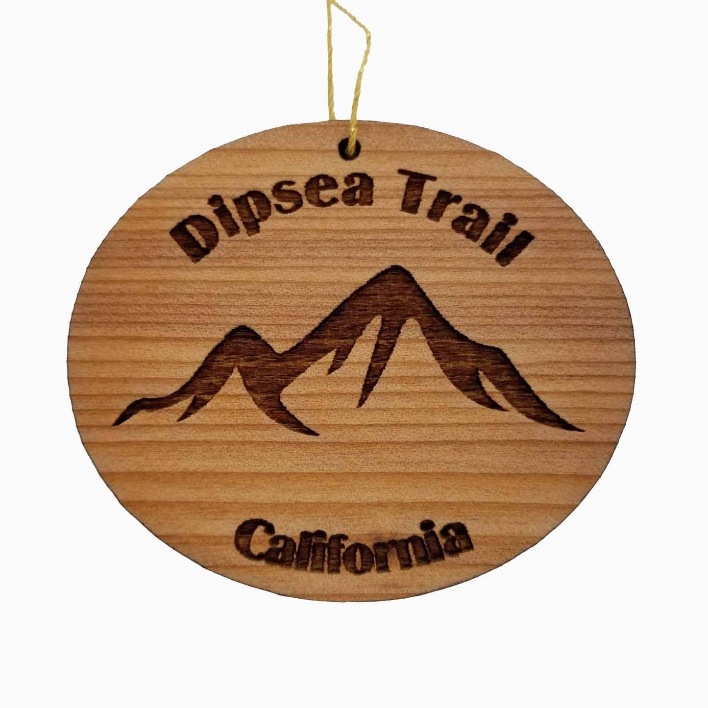 Dipsea Trail Ornament Handmade Wood Souvenir Mountains - 15118